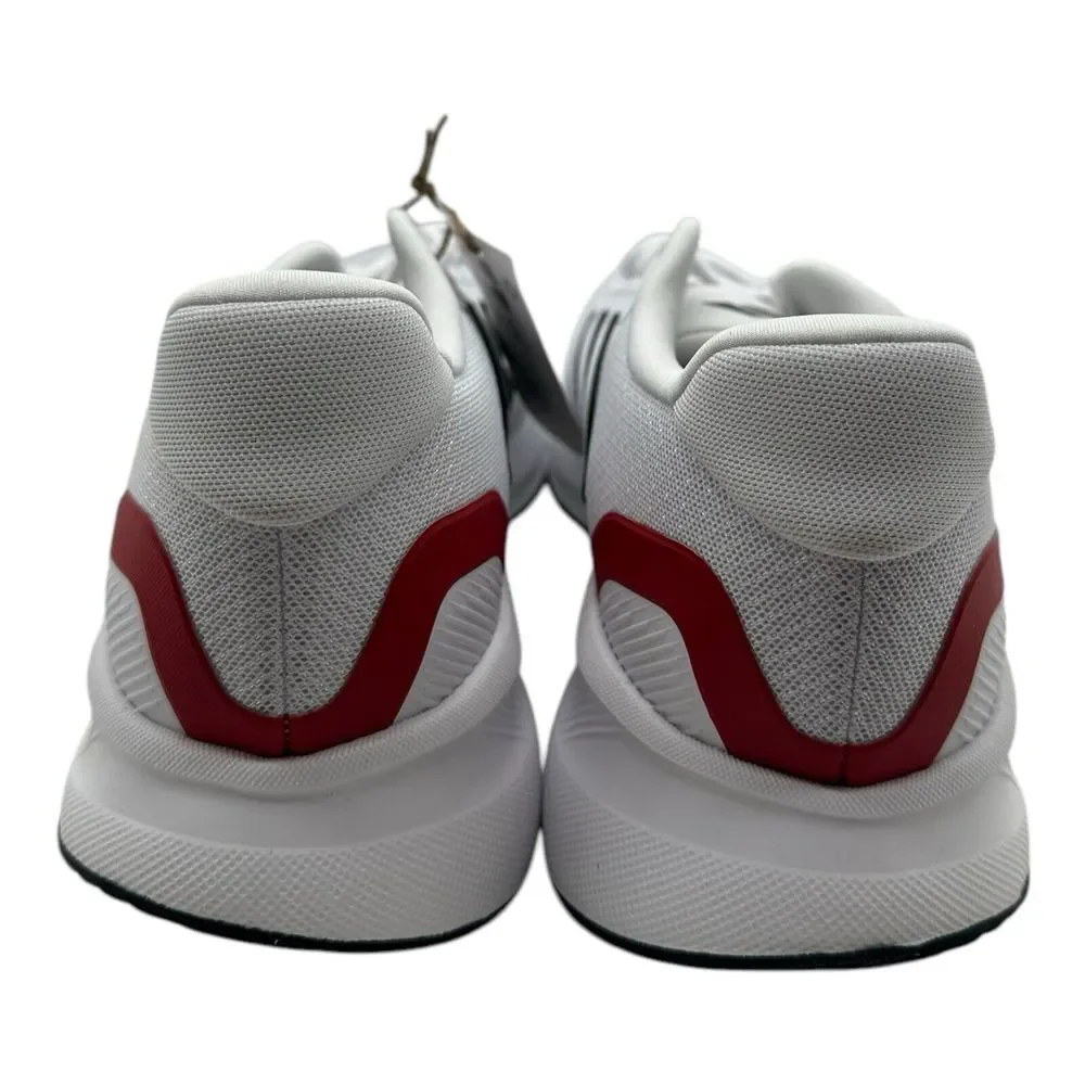 Adidas RunFalcon 5 Running Shoes Men's Size 11.5 WIDE White Black Scarlet IE0551